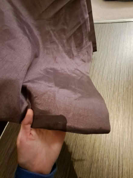 Photo of free Pair of long shiny purple curtains (Westhampnett) #3