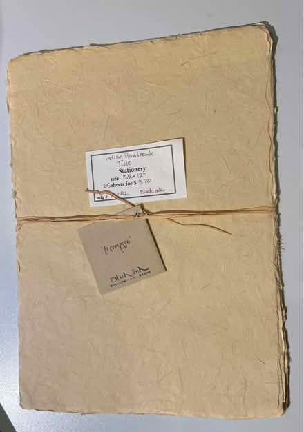 Photo of free Handmade paper – Jute stationery (Mill Valley) #1