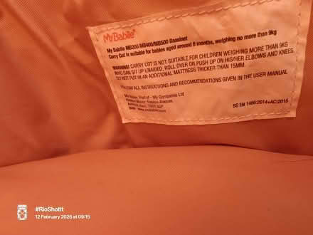 Photo of free MyBabiie Carrycot (Chelmer Village CM2) #2