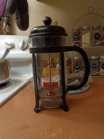 Photo of free French Press coffee maker & Frother (White Center) #3