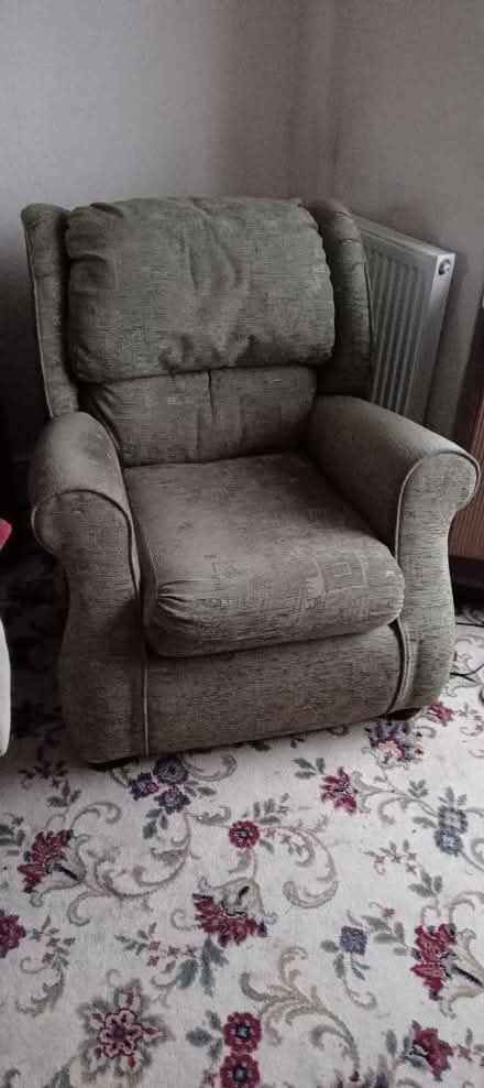 Photo of free Green 'Comfy' Armchair. (Swallow Beck LN6) #2