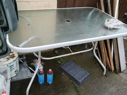 Photo of free Glass table for the garden (Bradford on Avon BA15) #1