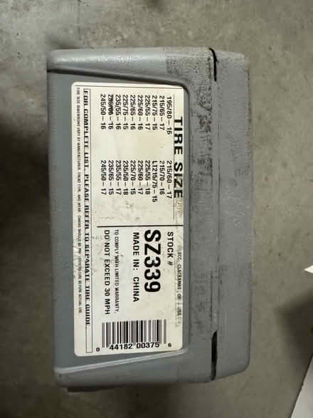 Photo of free SCC snow chains (cables) (Berryessa) #1