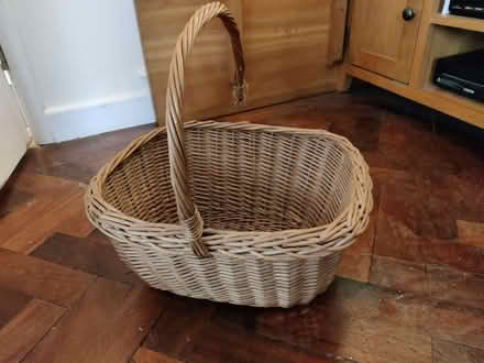 Photo of free Wicker basket, handle needs mending (Backwell BS48) #1