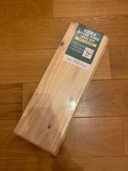 Photo of free Pine shelf with brackets (Abbots Langley (WD5)) #1