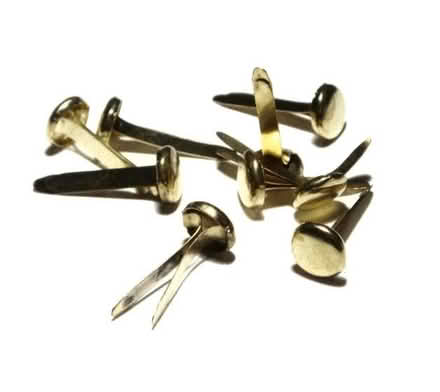 Photo of Old fashioned paper fasteners (West Marina TN38) #1