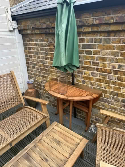 Photo of free Folding garden table with parasol (Kennington SE11) #4