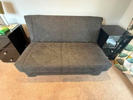 Photo of free Blue/black double sofa bed (Ambleside LA22) #1