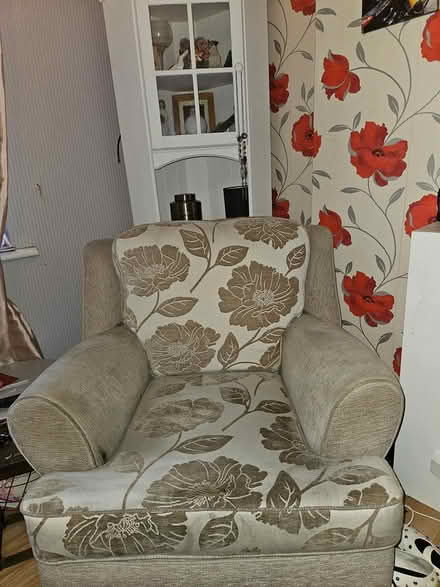 Photo of free 3 seater sofa and armchair (De72 3jj) #1