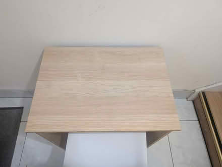 Photo of free Wooden table & Plastic chair (Tottenham Hale N17) #2