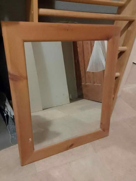 Photo of free Wooden framed mirror (Eastbourne BN20) #1