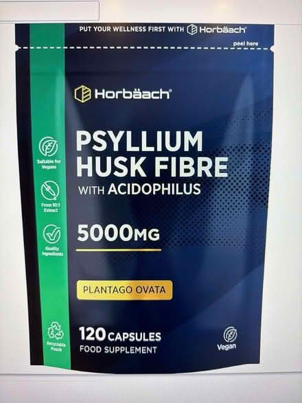 Photo of free Psyllium Husk Fibre 120 capsules (Staines TW18) #1