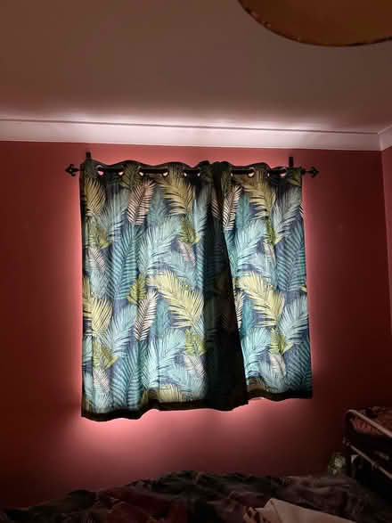 Photo of free Leaf print curtains (Harringay Green Lanes N4) #1