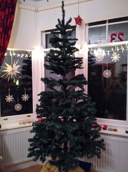 Photo of free 6 foot artificial Christmas tree with box (Malvern Link WR14) #1