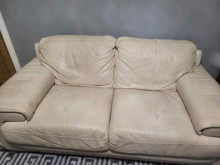Photo of free Leather sofa (Acocks Green B27) #2