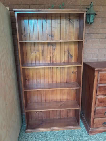 Photo of free Tall timber bookshelf (Blacktown,) #1