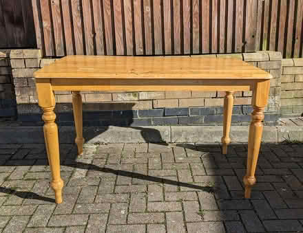 Photo of free Wooden Table (cosmetic damage) (PL4 Greenbank.) #1