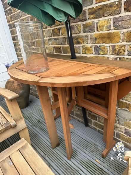 Photo of free Folding garden table with parasol (Kennington SE11) #3