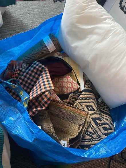 Photo of free Bag of fabrics & trims for crafts (Askew Rd W12) #1