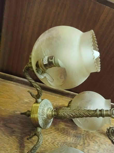 Photo of free Brass 3 pendant chandelier (Blakenall WS3) #3