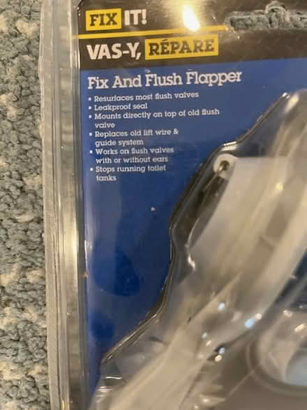 Photo of free Fix & Flush flapper universal size (Golden Triangle) #2