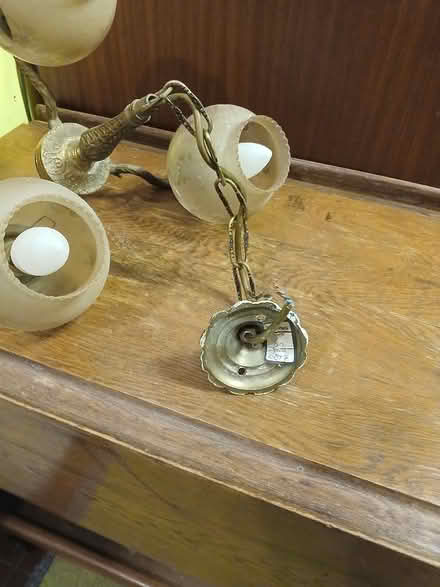 Photo of free Brass 3 pendant chandelier (Blakenall WS3) #4