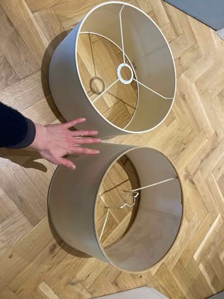 Photo of free 2 lampshades (Askew Rd W12) #2