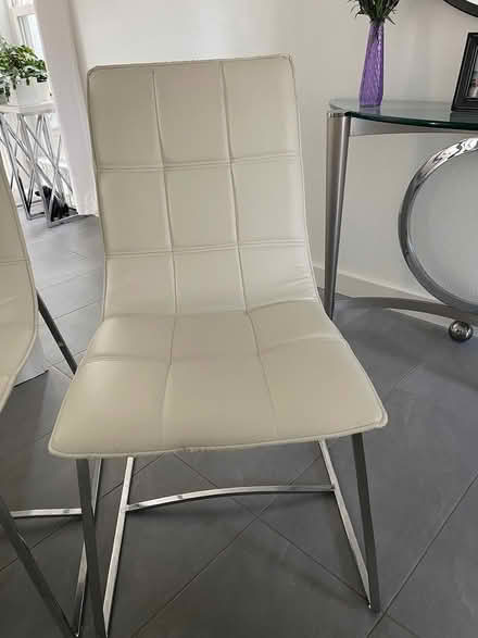 Photo of free Contemporary dining chairs (8) (East Richardson.) #2