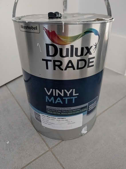 Photo of free Dulux White Cotton 5L paint (N15) #1