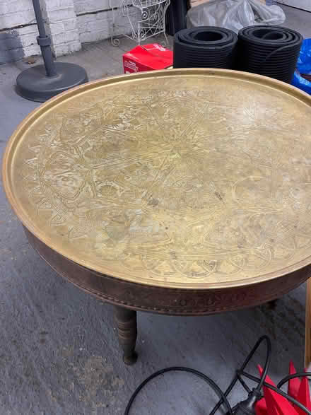 Photo of free original copper coffee table from Nazareth (Richmond TW9) #2