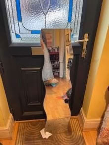 Photo of free wavy wall mirror (Lower Walkley S6) #1