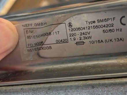 Photo of free Neff integrated dishwasher (for spares or repair) (Bishopston BS7) #4