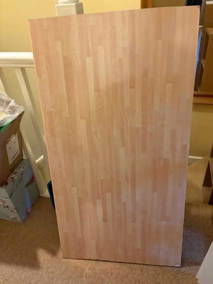 Photo of free 1.1m of woodblock laminate worktop 70cm deep (Poplars SG2) #1