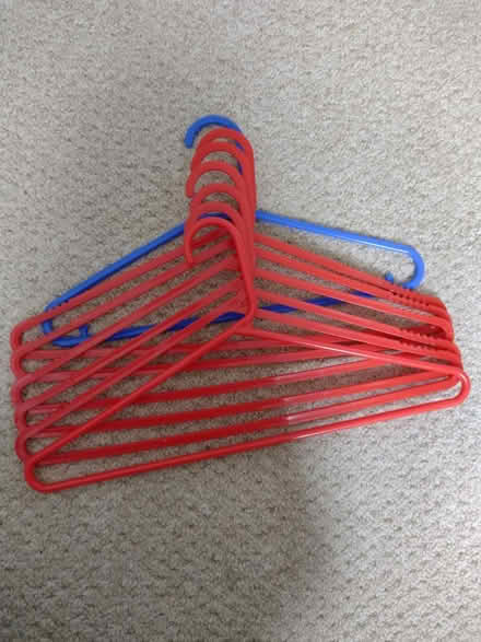 Photo of free 7 plastic coat hangers (Addiscombe CR0) #1