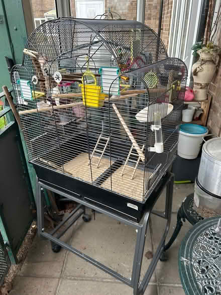 Photo of free Large budgie/bord cage on stand (Saint George's CO2) #1