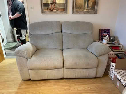 Photo of free Grey 2 seater recliner sofa (Whiteleaf HP27) #2