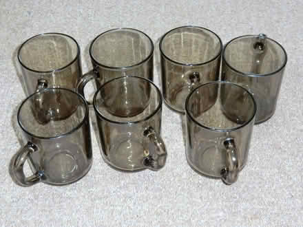 Photo of free 7 Smoked Glass Mugs (AB10) #1