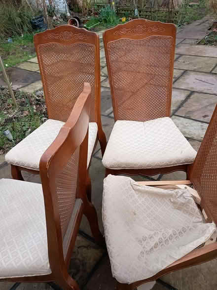 Photo of free 4 Solid Wood Dining Chairs (Sale M33) #1