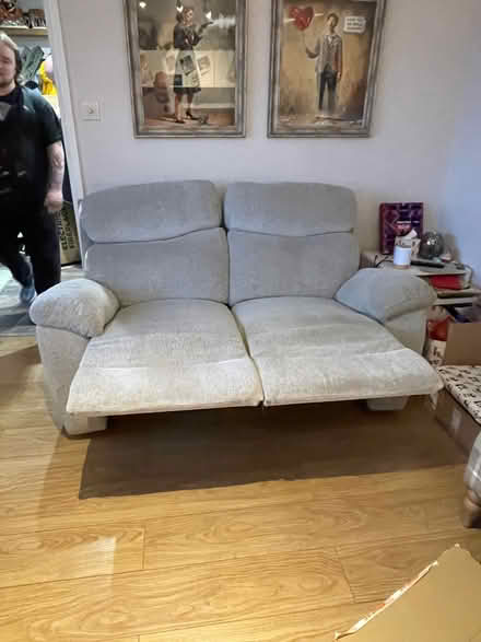 Photo of free Grey 2 seater recliner sofa (Whiteleaf HP27) #1