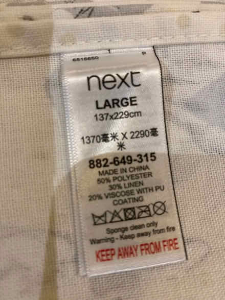 Photo of free Wipe clean rectangular tablecloth (Alstone GL50) #2