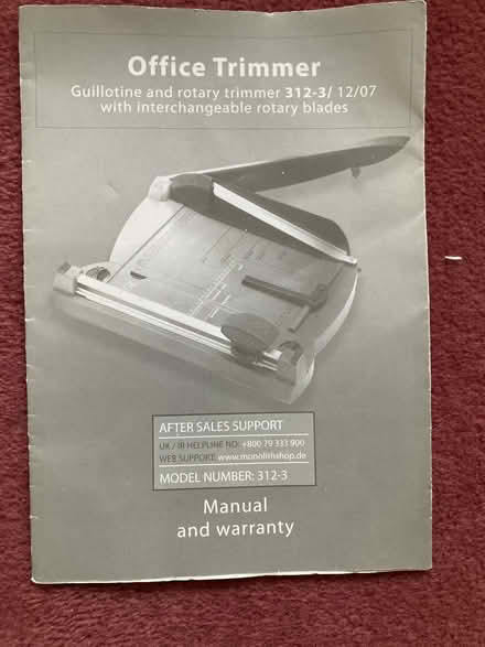 Photo of free Office Trimmer Guillotine (Sheffield S10 Crosspool) #3