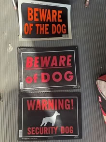 Photo of free Beware of Dog signs #1