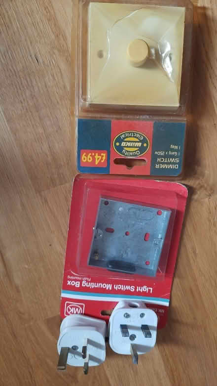 Photo of free Dimmer switch, plugs, mounting box (Maybury Hill GU22) #1