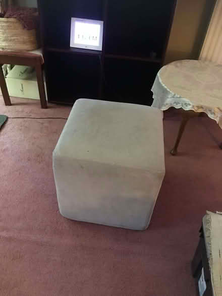 Photo of free Habitat velvet pouffe (Chipping Barnet EN5) #1