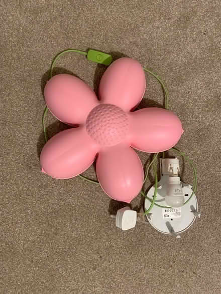 Photo of free Ikea pink flower wall lamp (Combe Down) #1