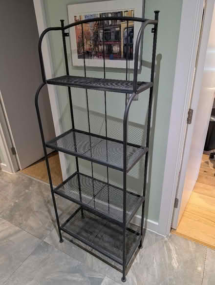 Photo of free Black metal shelving (Canonbury N1) #1