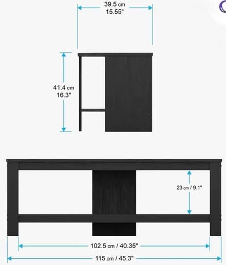 Photo of free Black corner TV stand (Leytonstone E11) #4