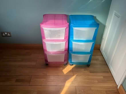 Photo of free Two 3 draw storage boxes (Great Notley CM77) #1