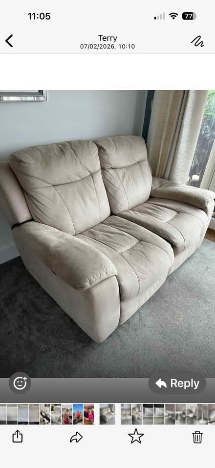 Photo of free 2 Seater Electric Recliner Sofa (Hertford Road SG2) #4