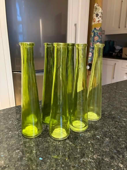 Photo of free 7 x Green bud vases (Kingswood) #1